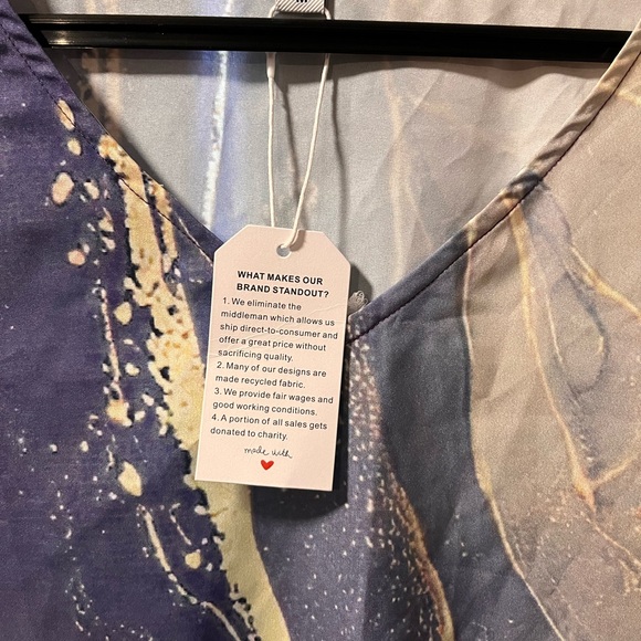 Woman’s marbled print dress M - Picture 4 of 5